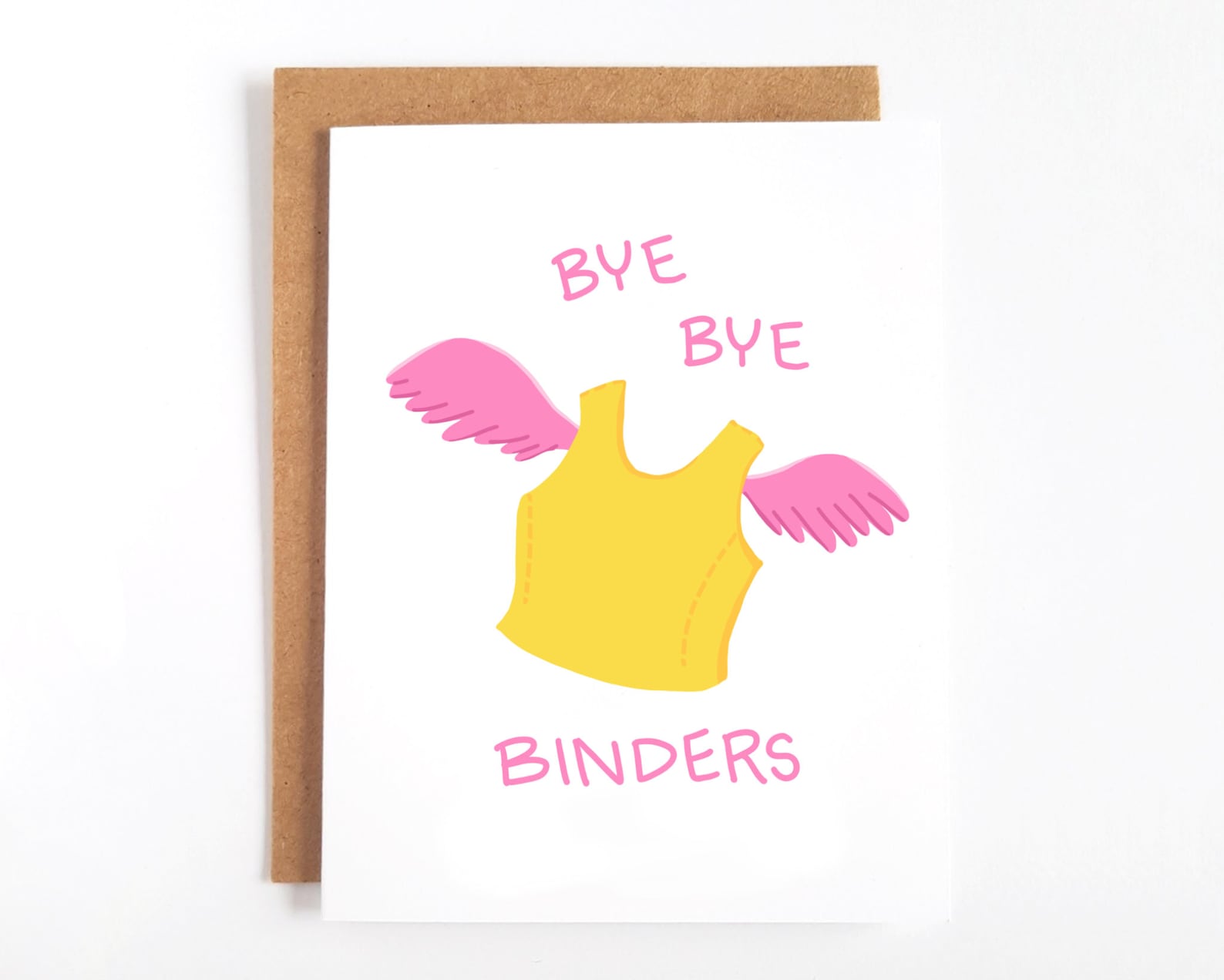 Bye Bye Binders Card Cute Transgender Love Cards Trans - Etsy