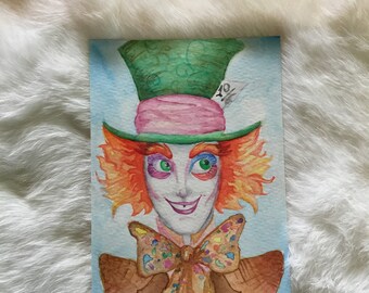 Watercolor Mad Hatter