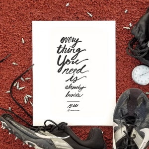8x10 digital download / bowerman / white on black