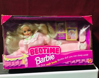 bedtime barbie doll made by mattel