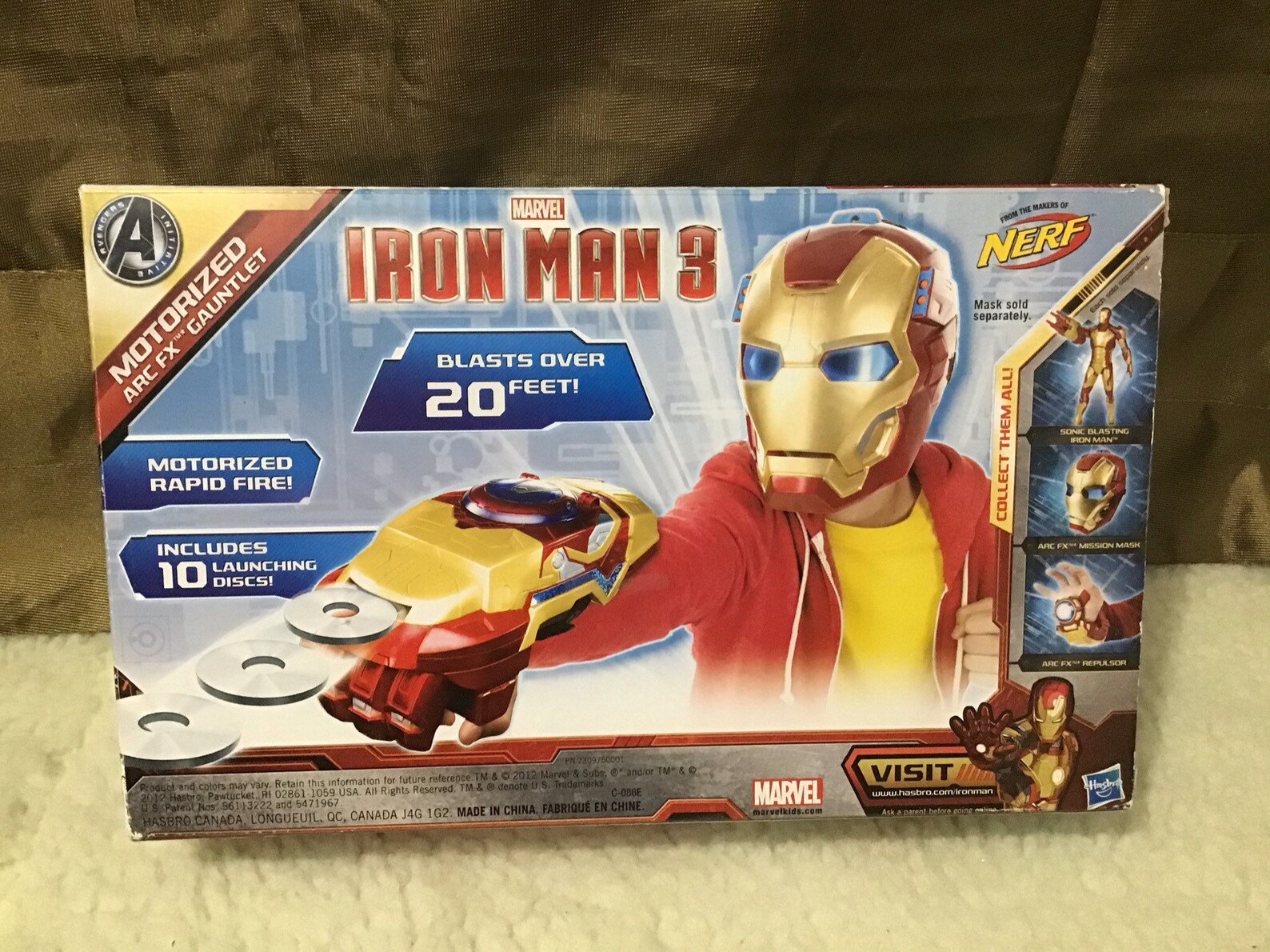 iron man 3 motorized arc fx gauntlet