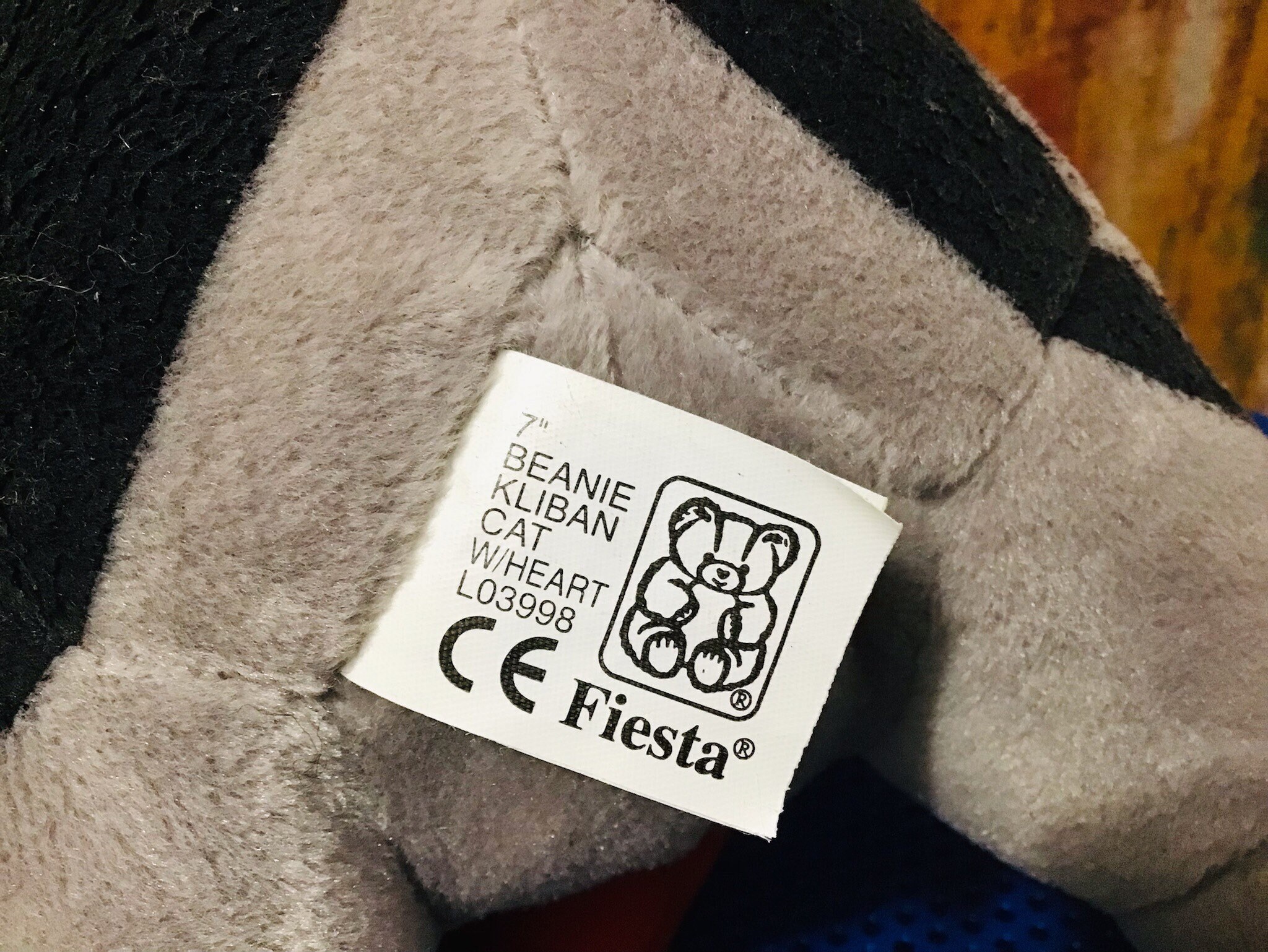 Fiesta 7 Beanie Kliban Cat W/heart Stuffed Plush Toy LO3998 - Etsy Australia