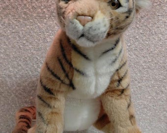 Hansa Toy International 15" Realistic Poseable Tiger Cub Stuffed Plush Toy