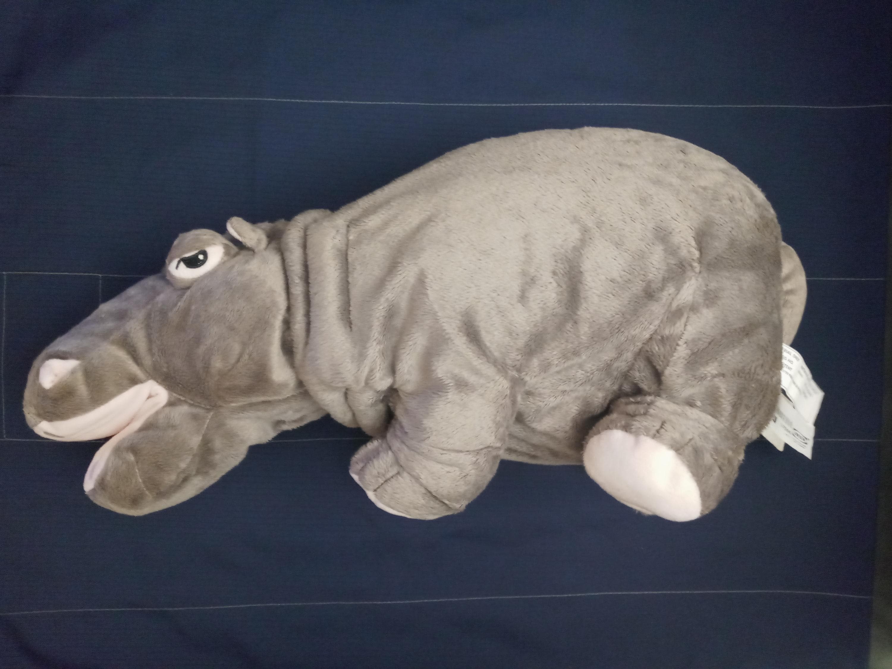 Peluche de hipopotamo gris y rosa de 18 de Ikea nuevo producto Etsy Espana