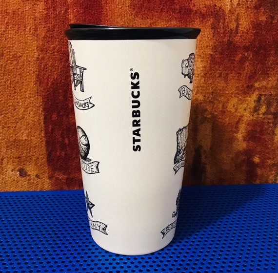 Starbucks Limited Edition Cities NEW YORK Ceramic Travel Mug 12 Fl Oz 