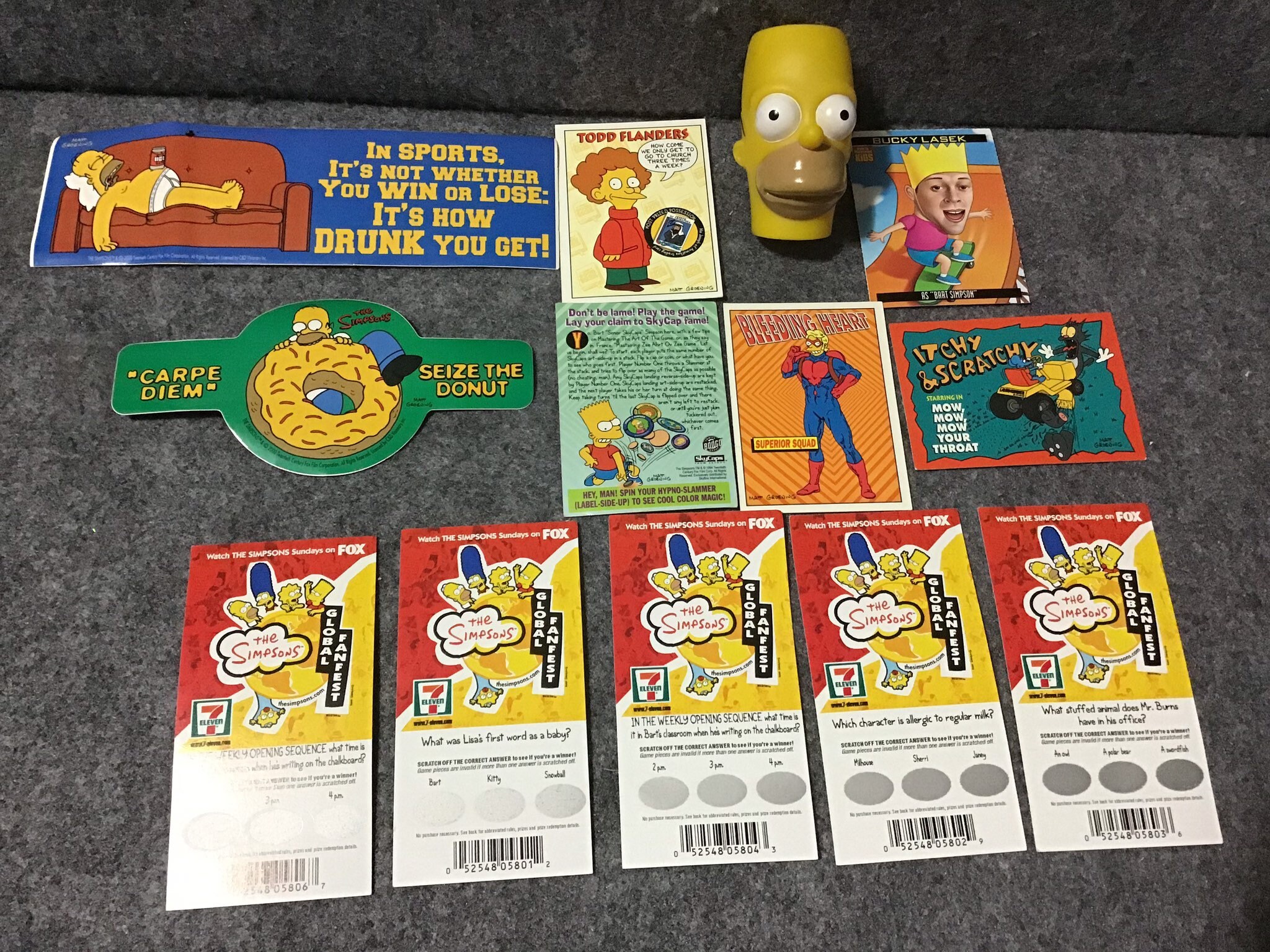 The Simpsons Collectible Character Merchandise Lot Figures Etsy