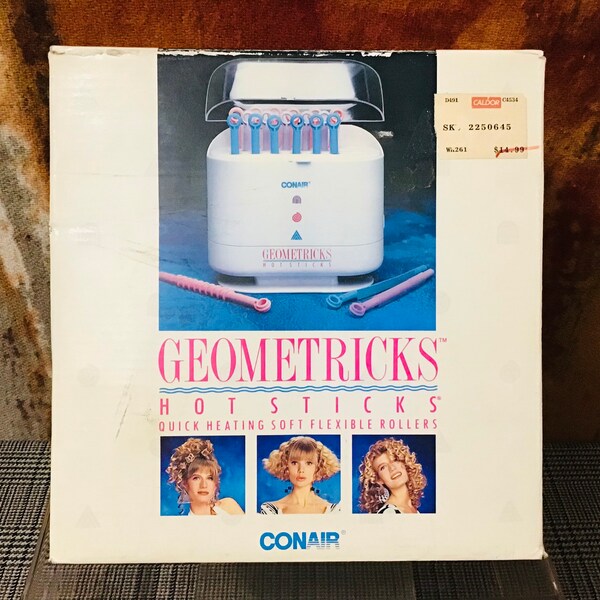 Vintage 80s Conair Hot Sticks HS19 Beauty Pageant Shaped + Tangled Curls