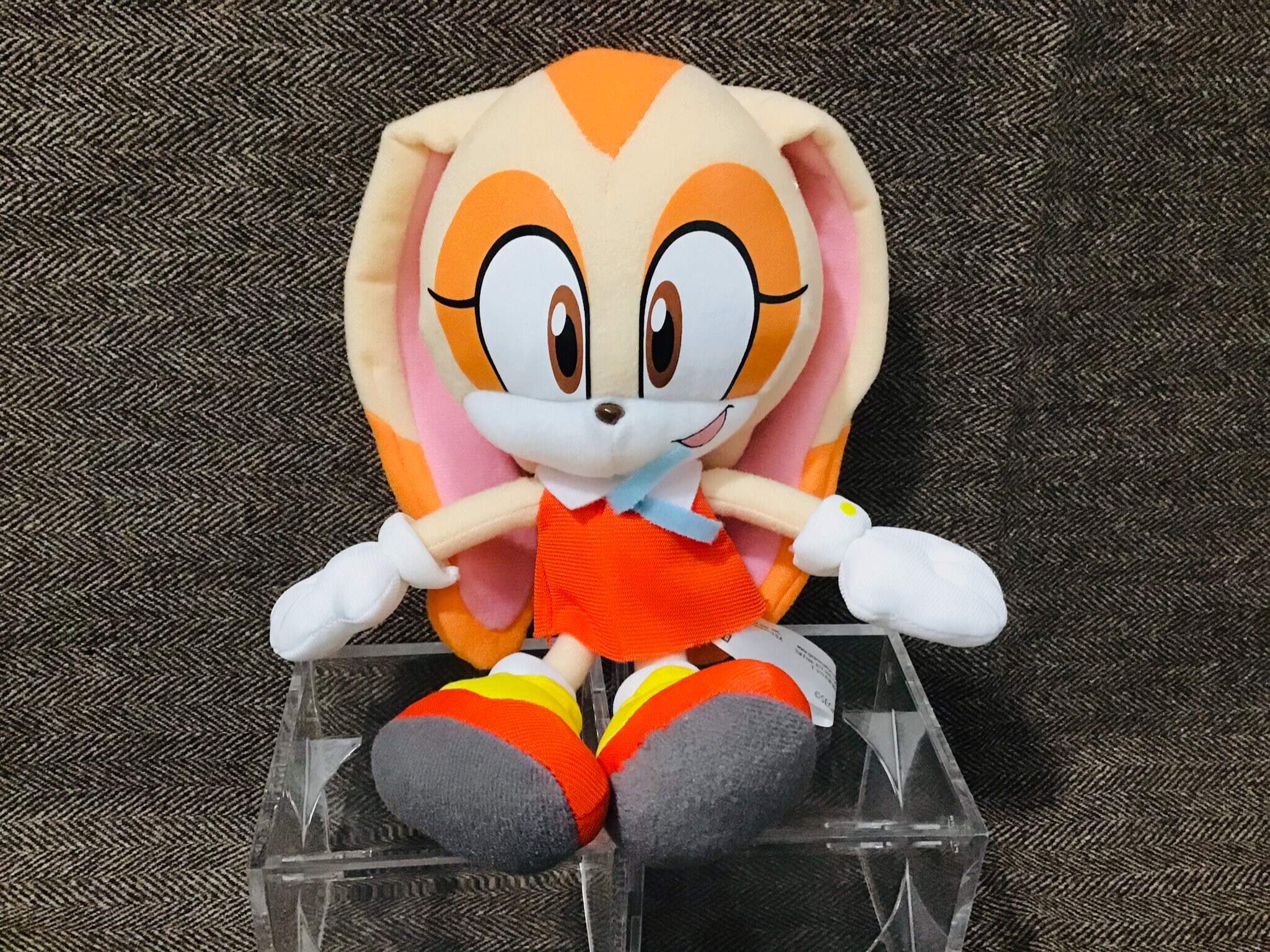 Sonic Hedgehog Cream Fleece Plush Beanie Cream the Rabbit Costumes Hat Sonic Hedgehog Cream Fleece Plush Beanie Cream the Rabbit Costumes Hat