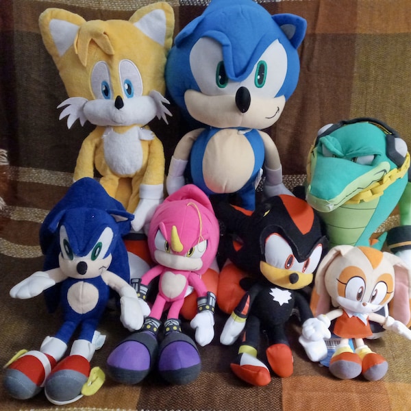 Great Eastern Toy Factory Nanco Sonic the Hedgehog Cream Rabbit Plush 6pc Lot