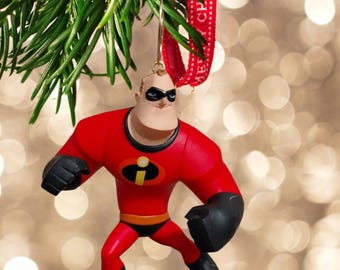 Adorno navideño personalizado de la figura de acción del Sr. Increíble de Disney Infinity