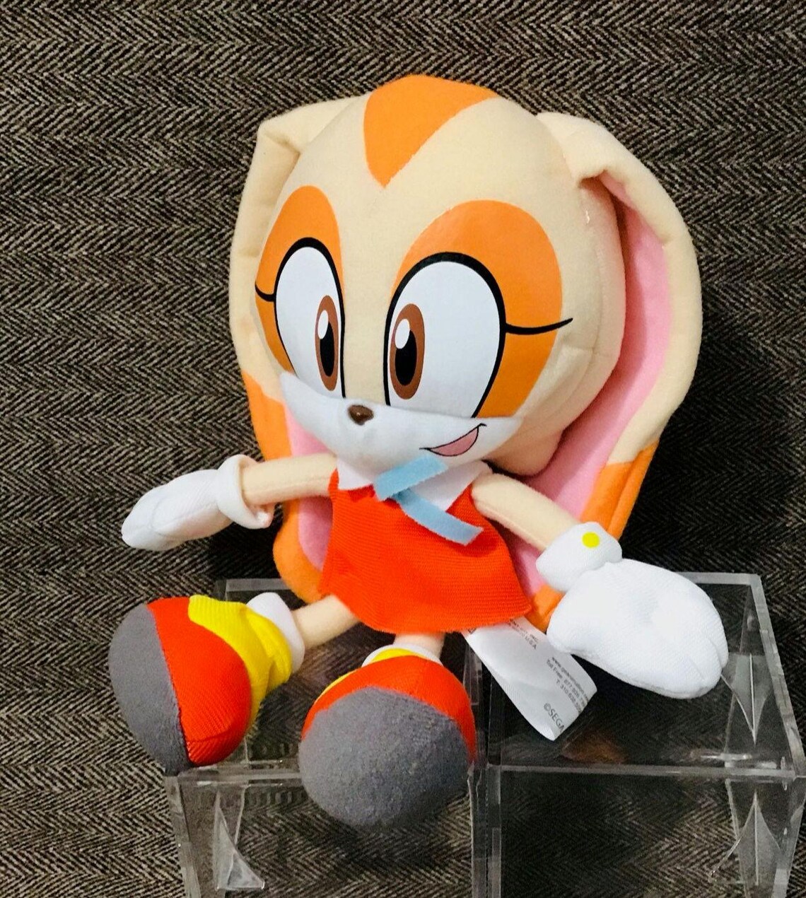great-eastern-sonic-the-hedgehog-7-5-cream-the-rabbit-plush-rare-htf