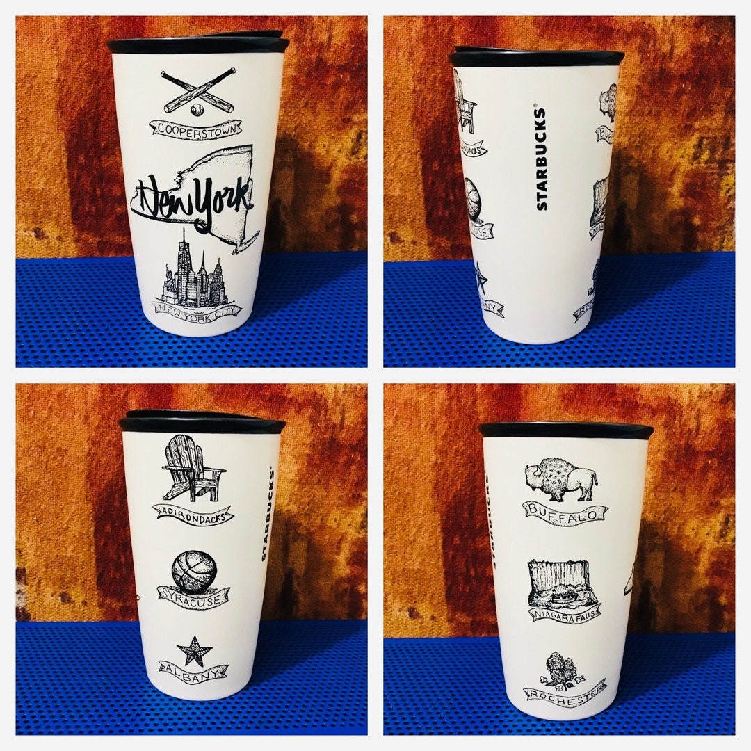 Starbucks Limited Edition Cities NEW YORK Ceramic Travel Mug 12 Fl Oz 