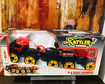 Vintage Buddy L Rattler 10WD 9.6V R/C All Terrain 10 Wheel Drive Truck Rare HTF