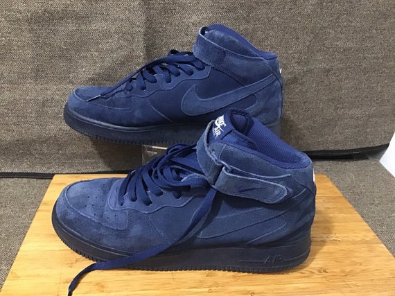 NIKE Air Force 1 Mid Air Force binary Blue Elvis 315123-410 Etsy