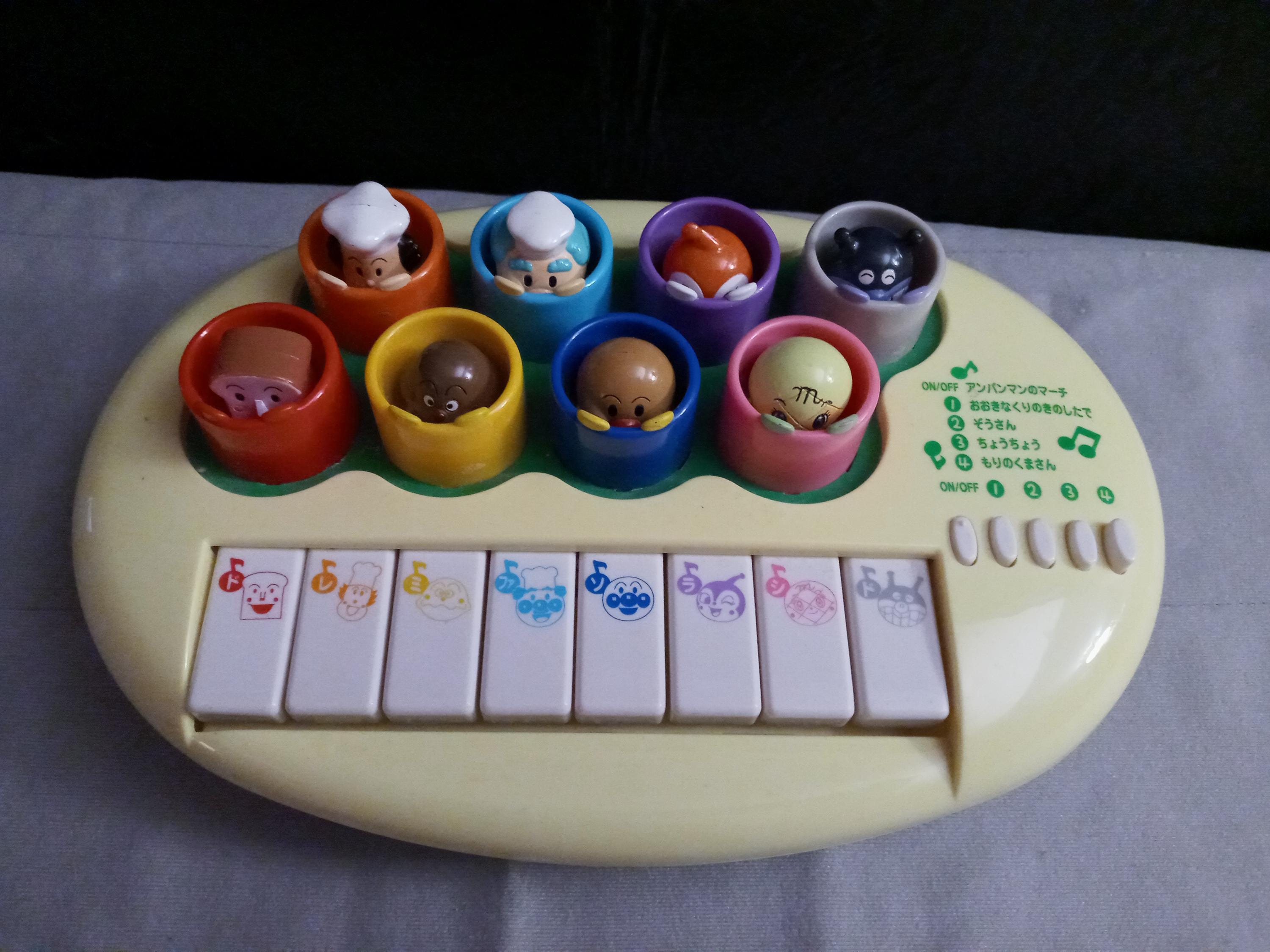 Anpanman Anime Pop up Characters Musical Kids Toddlers Toy Piano