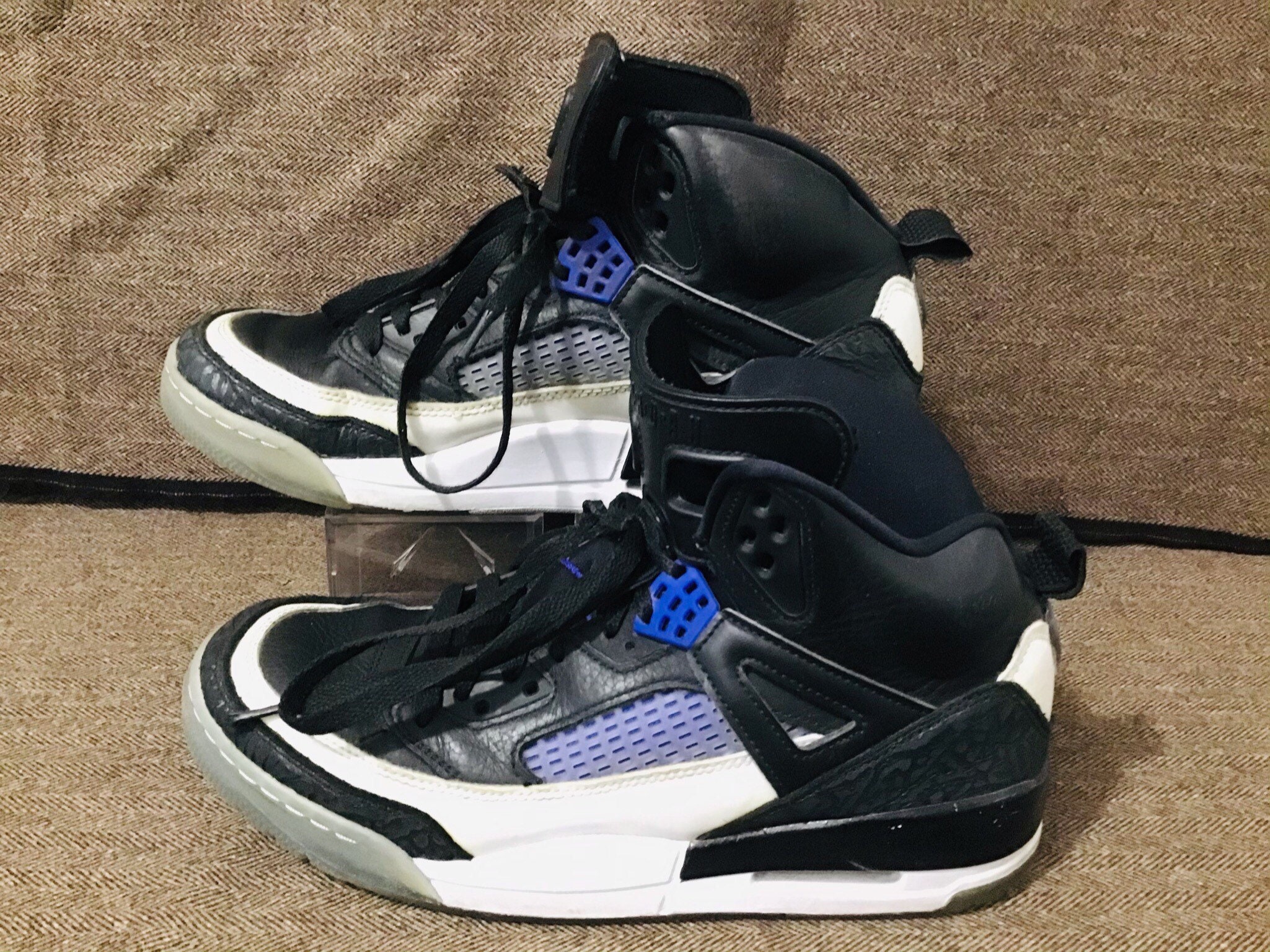 Nike Air Jordan Spizike Black Purple Rare Retro Sneakers HTF