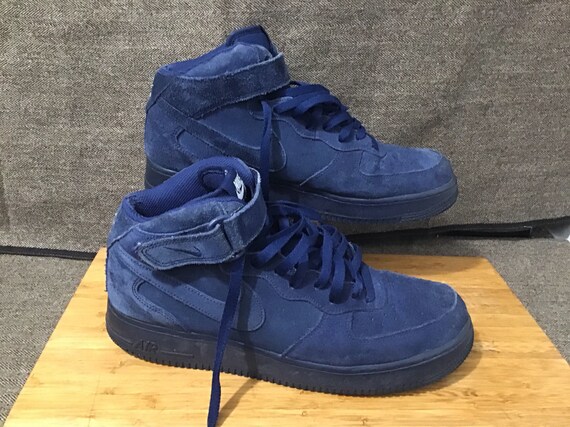 NIKE Air Force 1 Mid Air Force binary Blue Elvis 315123-410 Etsy