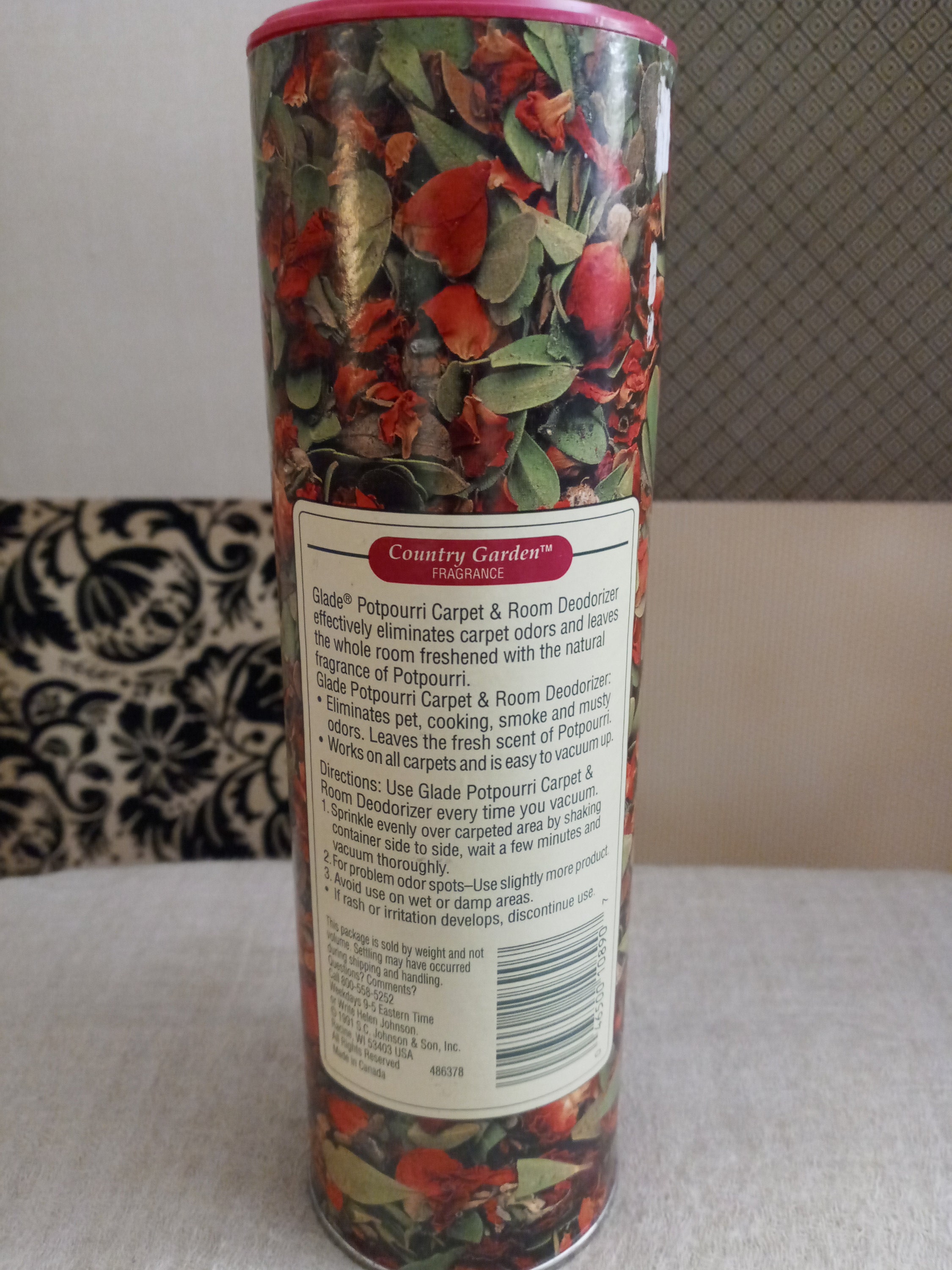 Vintage SC Johnson Max Glade Country Garden Potpourri Carpet  display picture 1