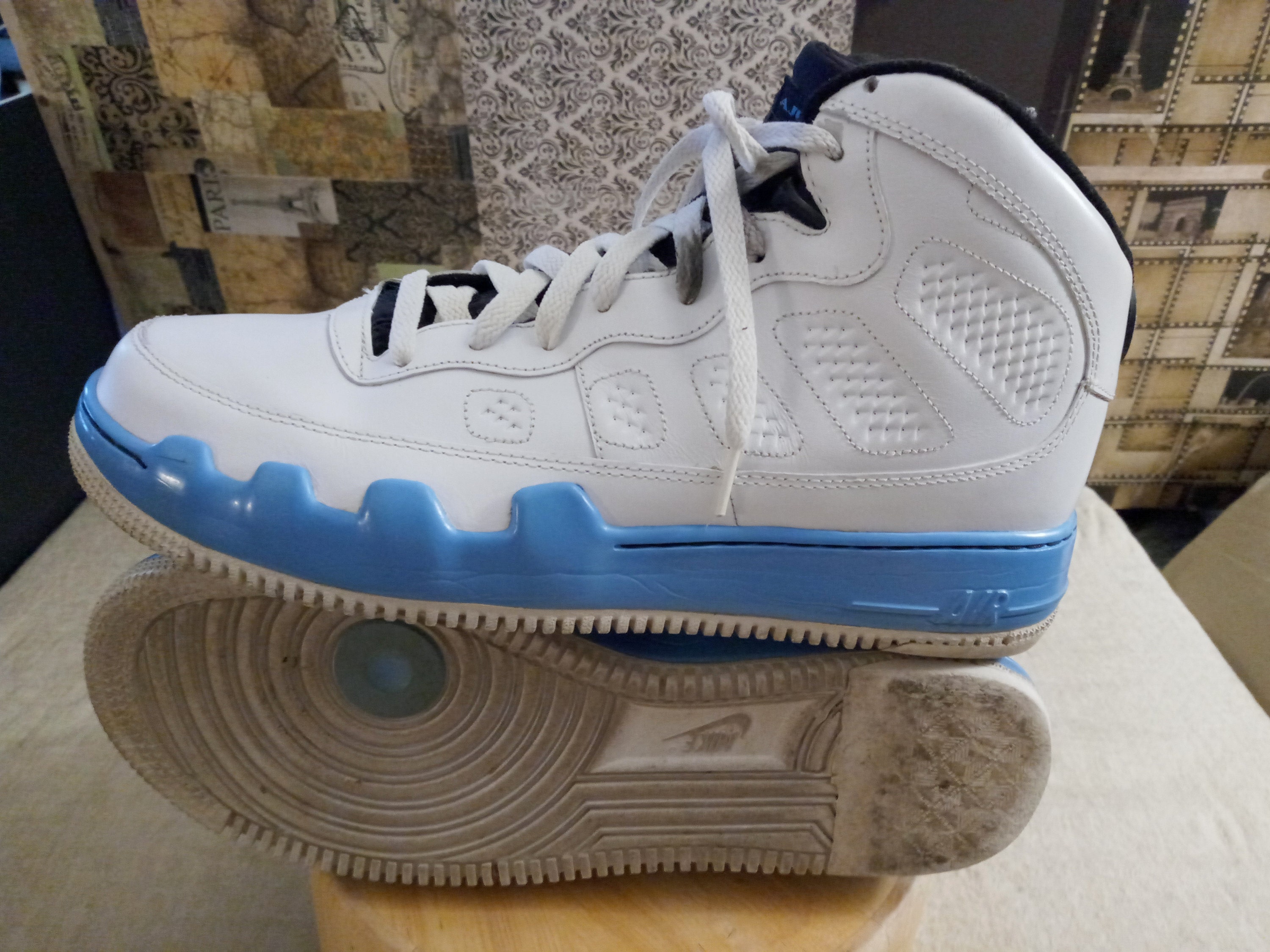 Nike Air Jordan Fusion 9 University Blue White Mens Sneakers Nike Air Jordan Fusion 9 University Blue White Mens Sneakers