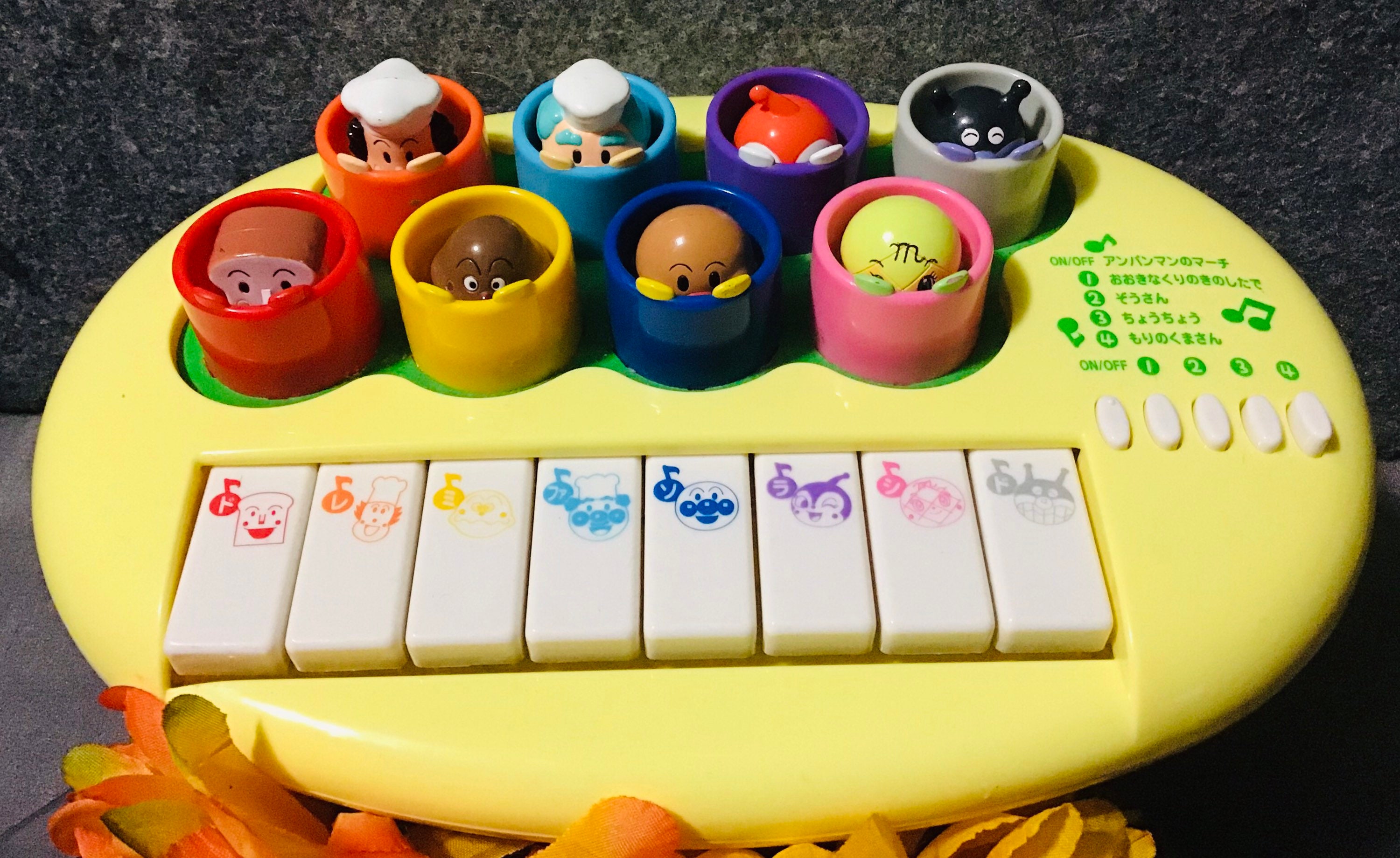 Anpanman Anime Pop up Characters Musical Kids Toddlers Toy Piano