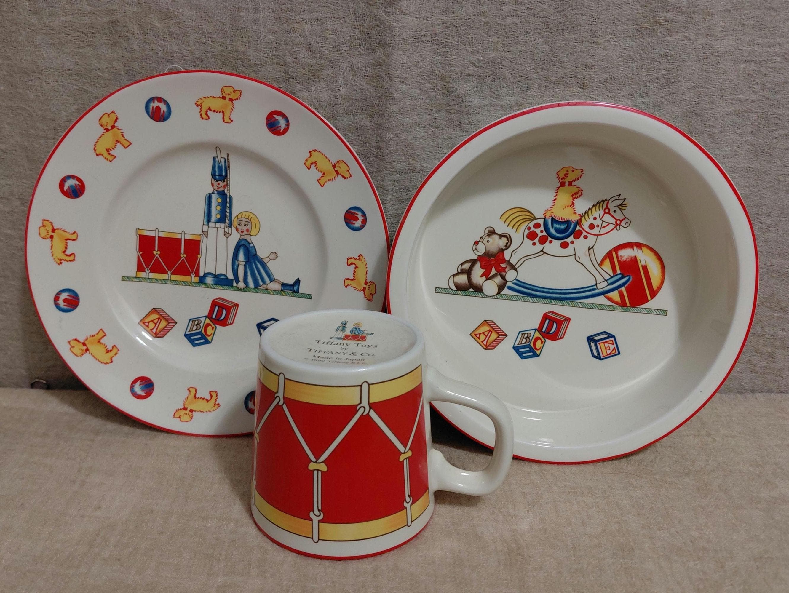 Tiffany & Co Toys Child Plate Cup Bowl Drummer Baby Shower