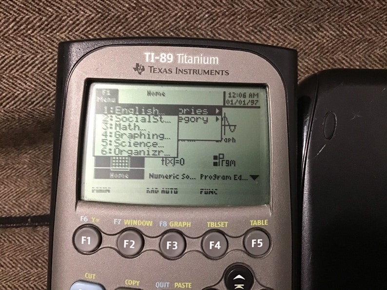 Texas Instruments TI89 Titanium Graphing Calculator W/cover Etsy