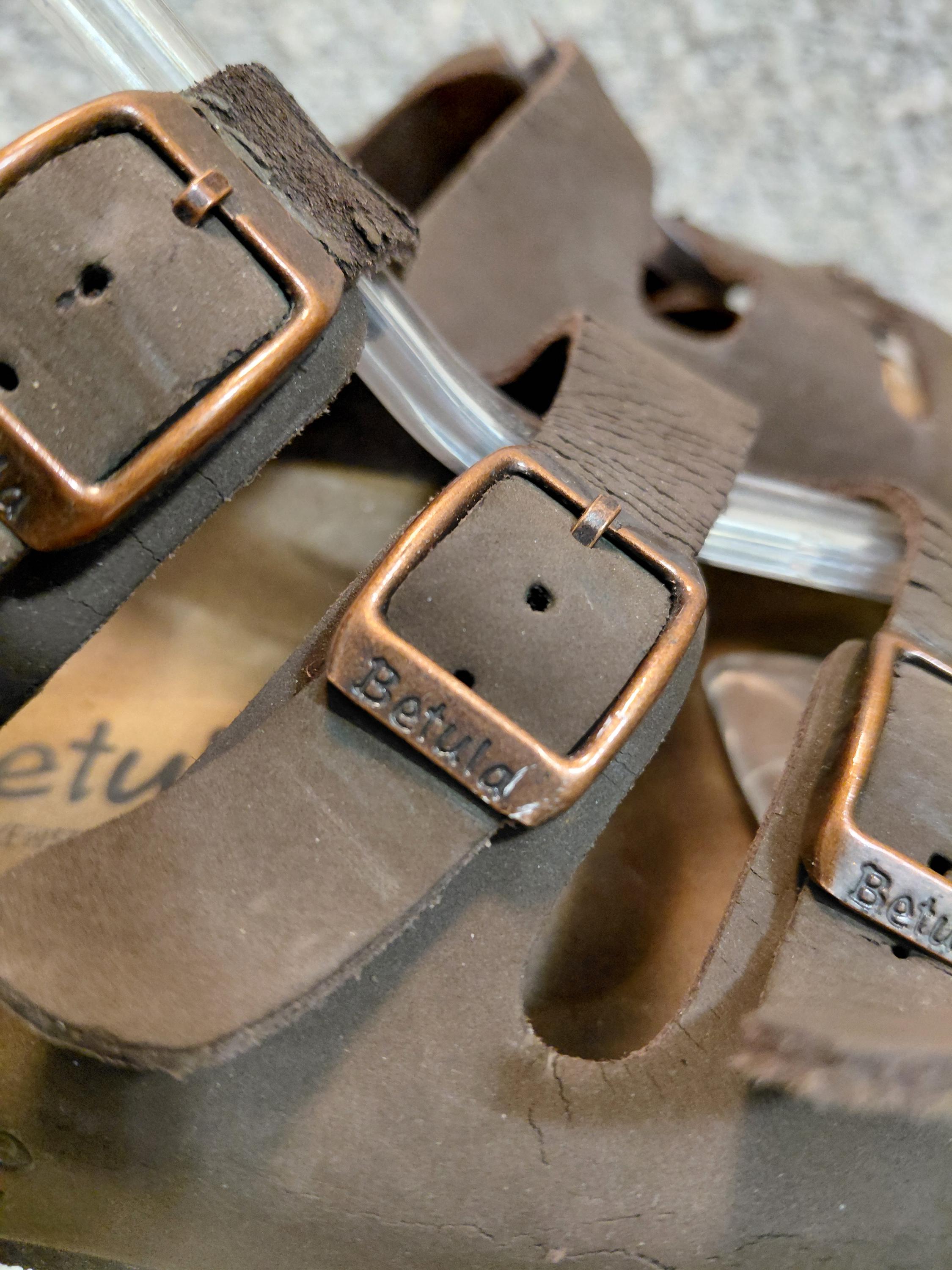 Birkenstock Betula Suede Two-Strap Sandals in Brown BIRKENSTOCK Betula Two Strap Sandals Original Birkenstock  main image 2
