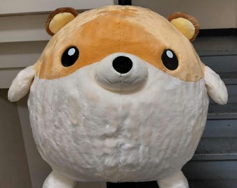 Vintage Hamster Friends Round 70" Girth Dongho Korea Huggable 24" Mochi Plush