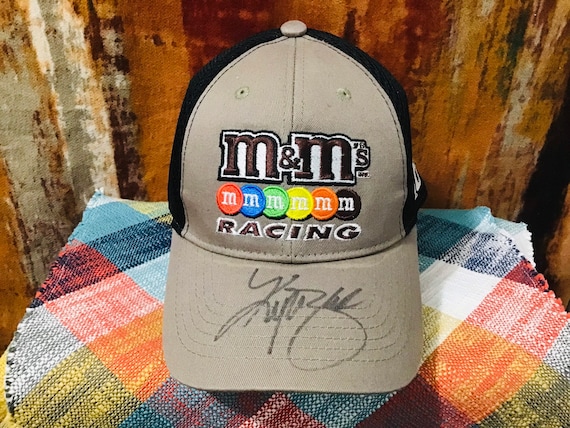Autographed M\u0026ms Racing Hat Cap 
