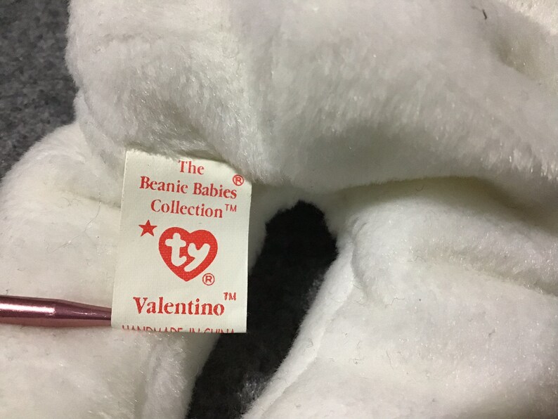 1994 TY Valentino Beanie Baby Brown Nose Multiple Errors Etsy