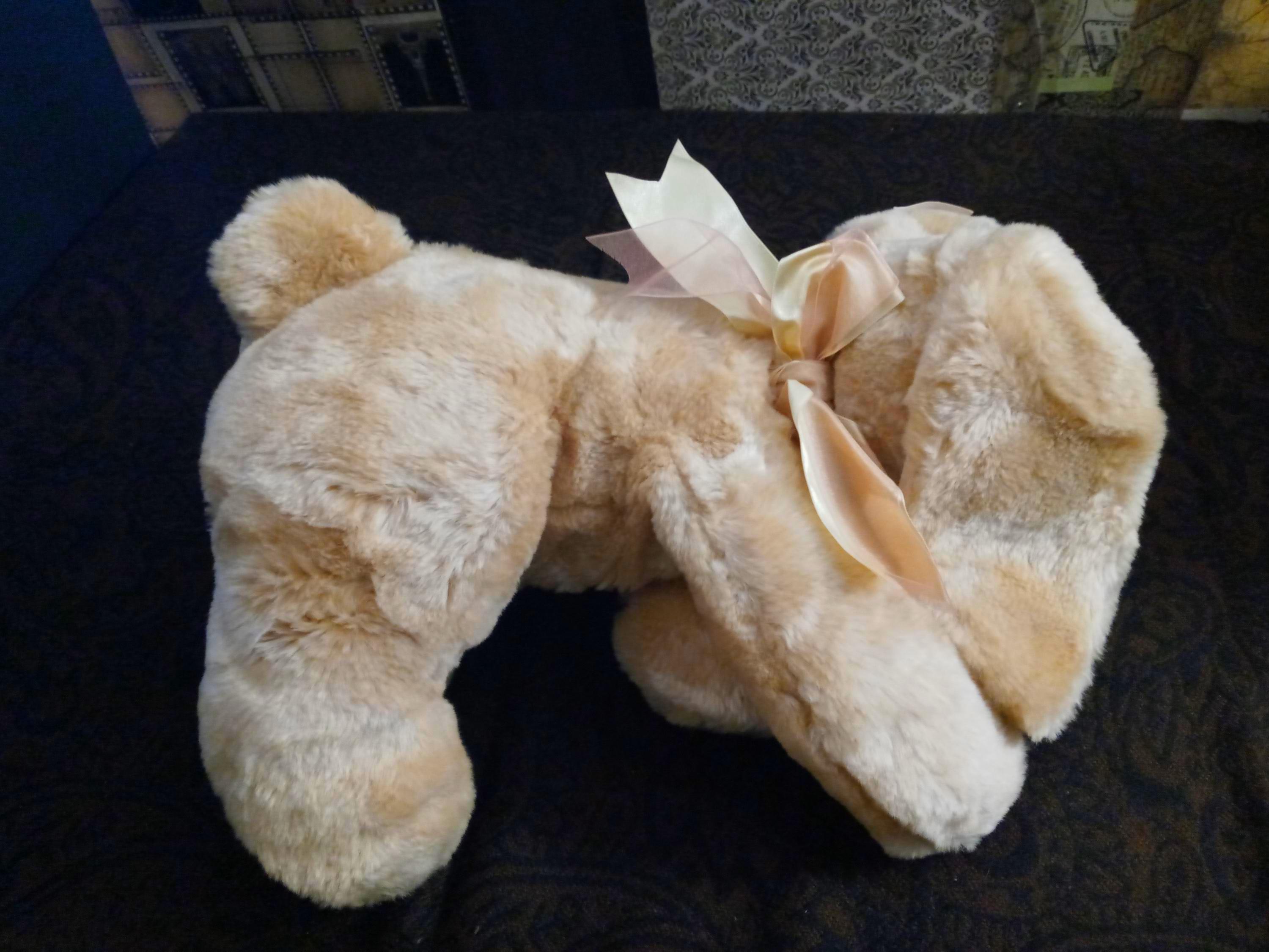 Vintage Toys R Us Animal Alley Plush Bunny: Beige Tan Weighted Stuffed ...
