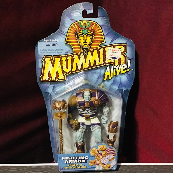 Kenner Mummies Alive Fighting Armon Powers up with Ram Armor Figure 1997