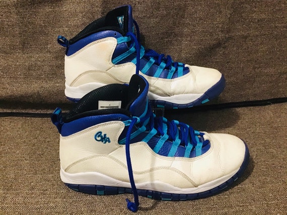 Nike Air 10 Retro Charlotte Blanco/Azul -