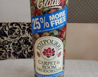 Vintage SC Johnson Max Glade Country Garden Potpourri Carpet & Room Deodorizer