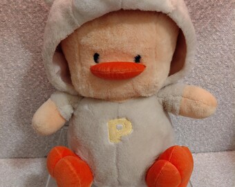 Vintage 1995 Tung Ling PiYo PiYo 18” Duckling Pink Outfit Stuffed Plush
