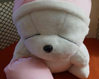 Jumbo White Mashimaro Anime 26" Rabbit Pink  Hat Plush Stuffed Toy
