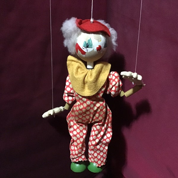 Vintage Pelham Puppets Clown Jumpette 1950’s - 60’s Rare/HTF