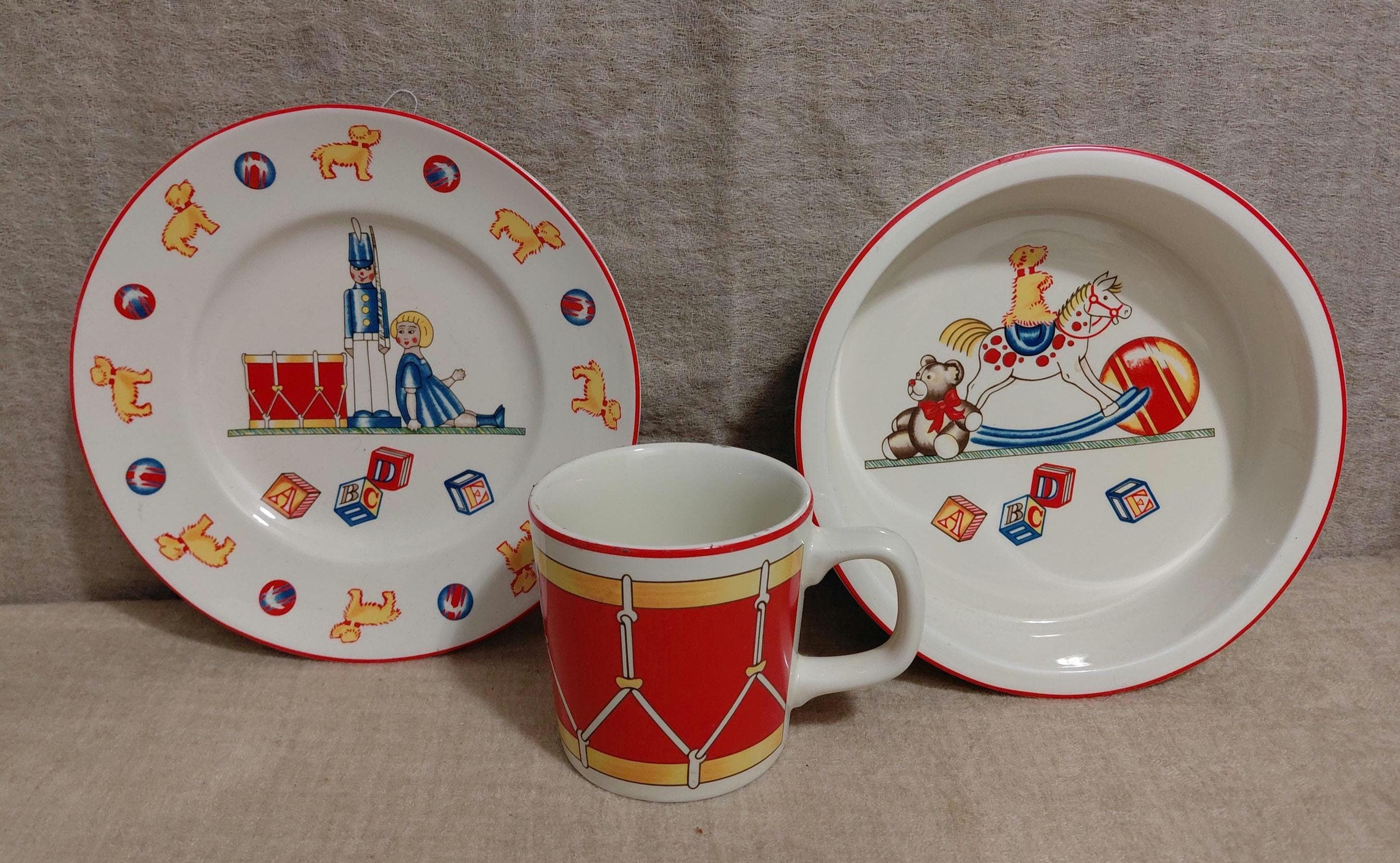 Tiffany & Co. ホイッスルデザイン皿 Tiffany & Co Toys Child Plate Cup Bowl Drummer Baby Shower
