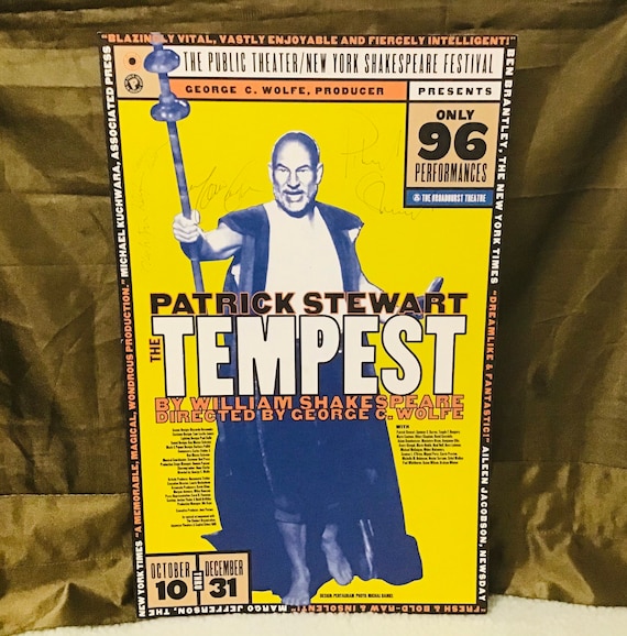Vintage the Public Theatre New York Shakespeare Festival Signed