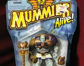 Kenner Mummies Alive Fighting Armon Powers up with Ram Armor Figure 1997
