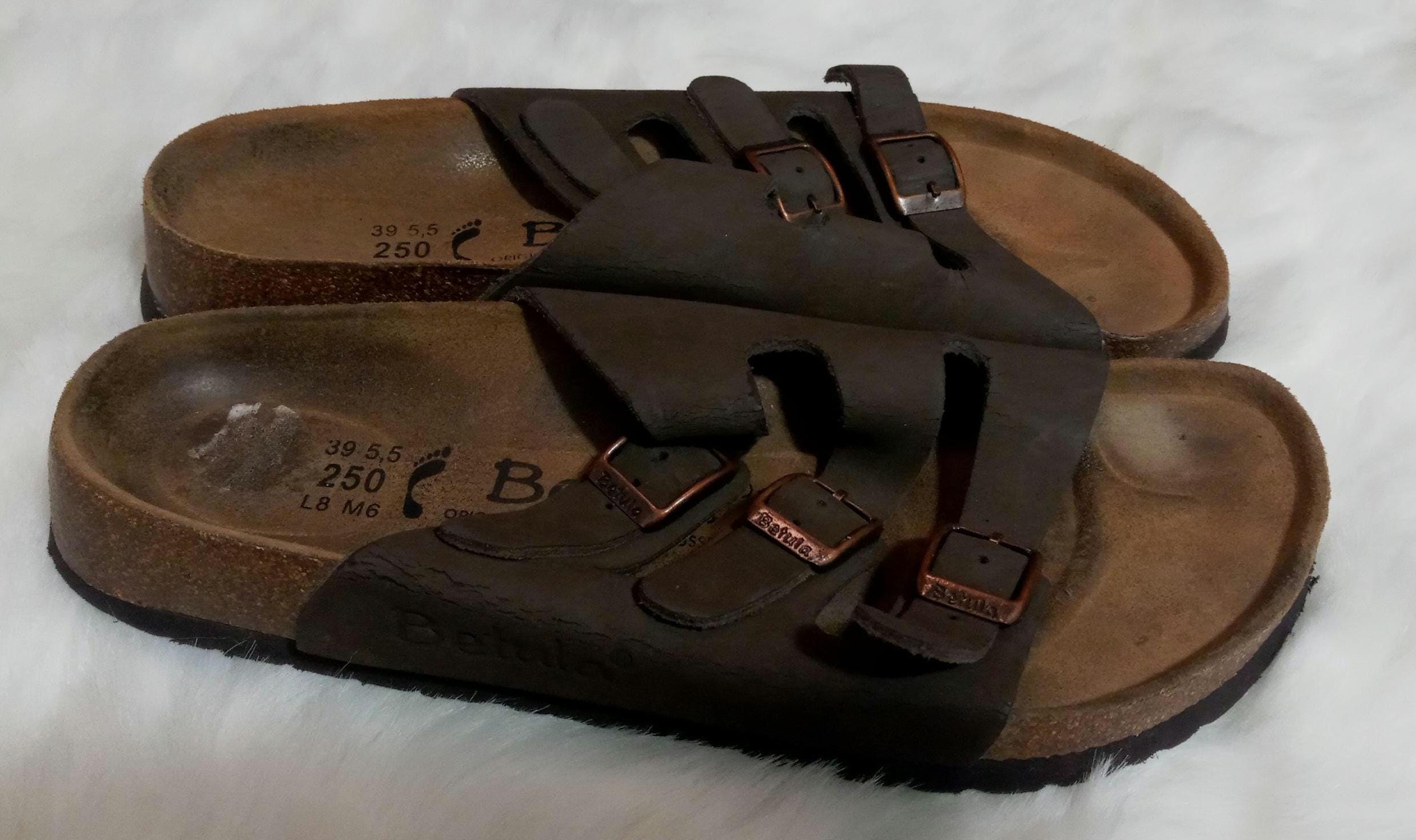 Birkenstock Betula Brown 250 Soft Footbed Sandals 3 Side  display picture 3