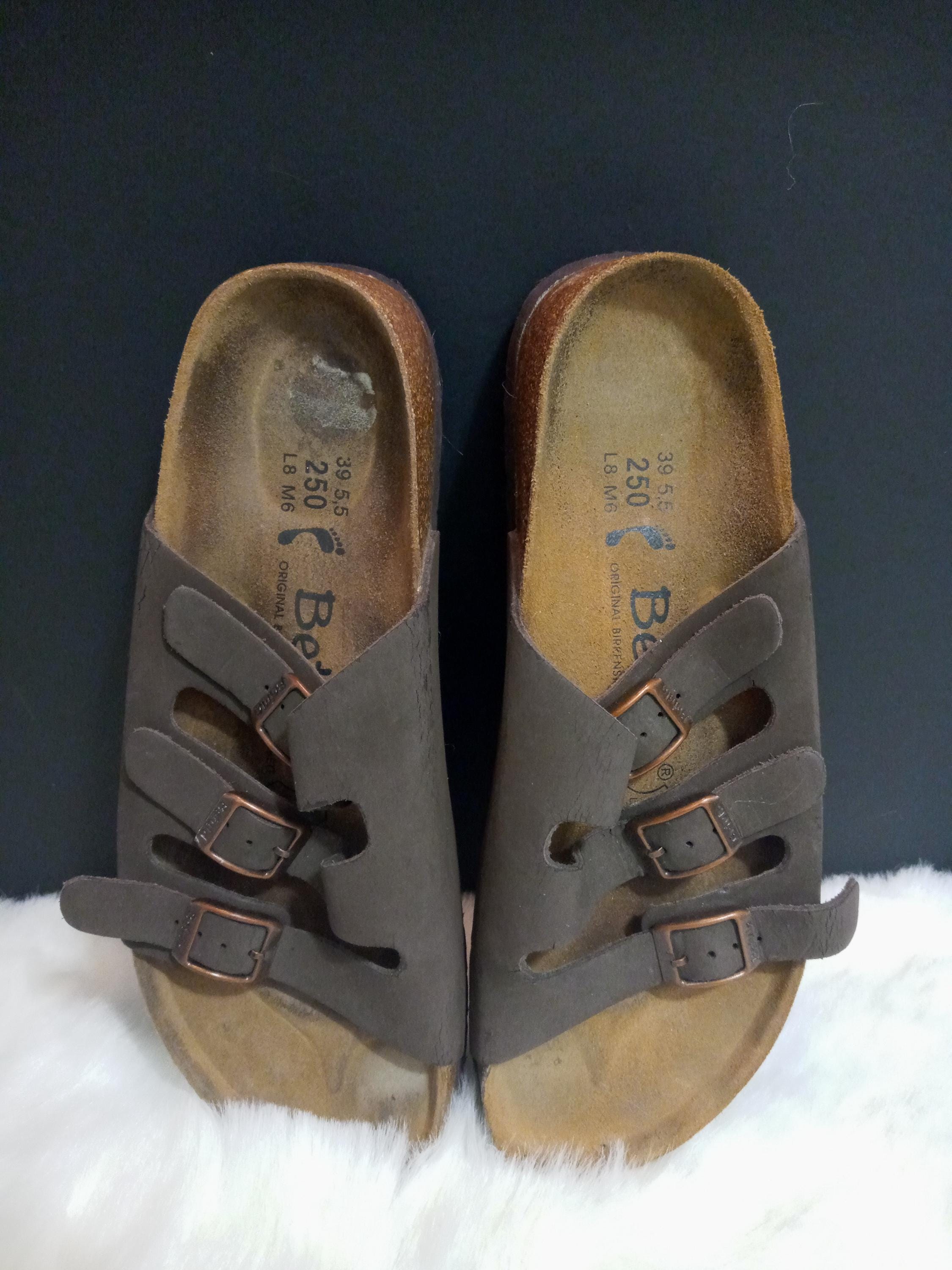 Birkenstock Betula Brown 250 Soft Footbed Sandals 3 Side 