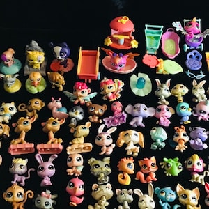Huge Little Pet Shop LPS Assorted Pets & Accessories 100+ Lot - Etsy