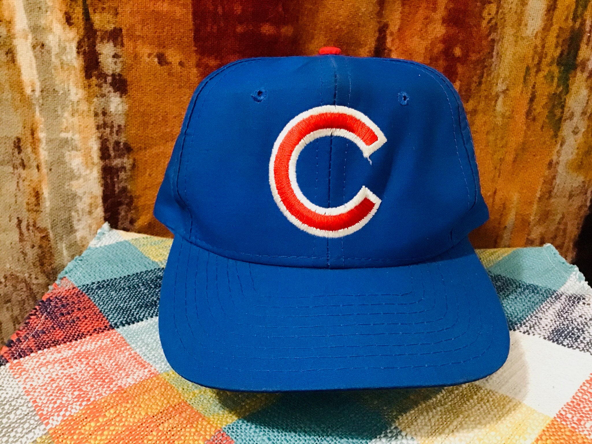 Chicago Cubs Vintage USA UNIVERSAL PRO WOOL Cap Blue/White Snap back  Adjustable