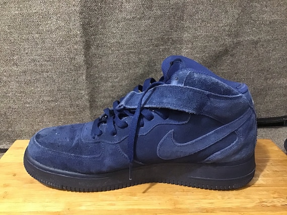 puramente Derecho elección NIKE Air Force 1 Mid Air Force binary Blue Elvis 315123-410 - Etsy