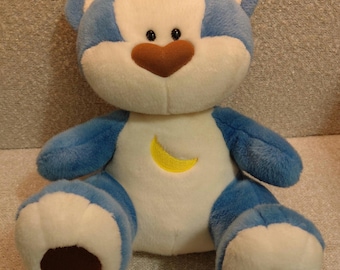 Morning Glory 13.5" Large Crescent Moon Companion Bear Stuffed Plush Toy