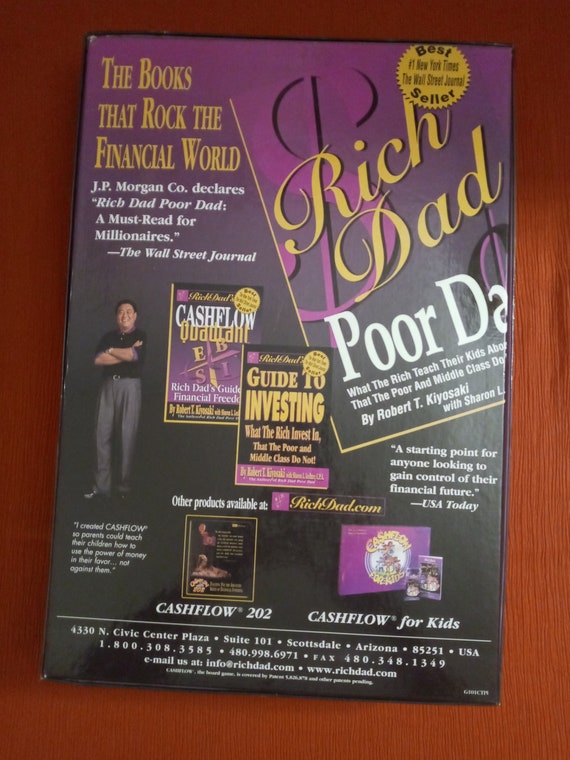 Cashflow 101 Board Game Rich Dad Poor Dad Robert Kiyosaki W/ Rare