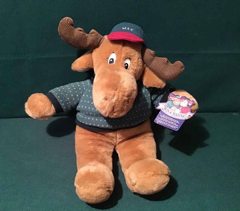 christmas moose stuffed animal