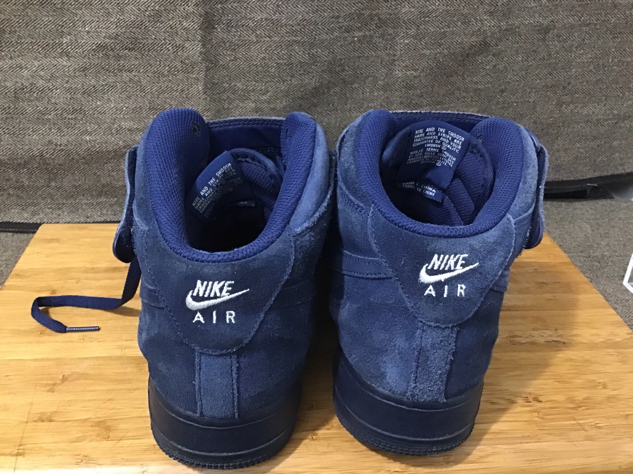 NIKE Air Force 1 Mid Air Force binary Blue Elvis 315123 410 Size