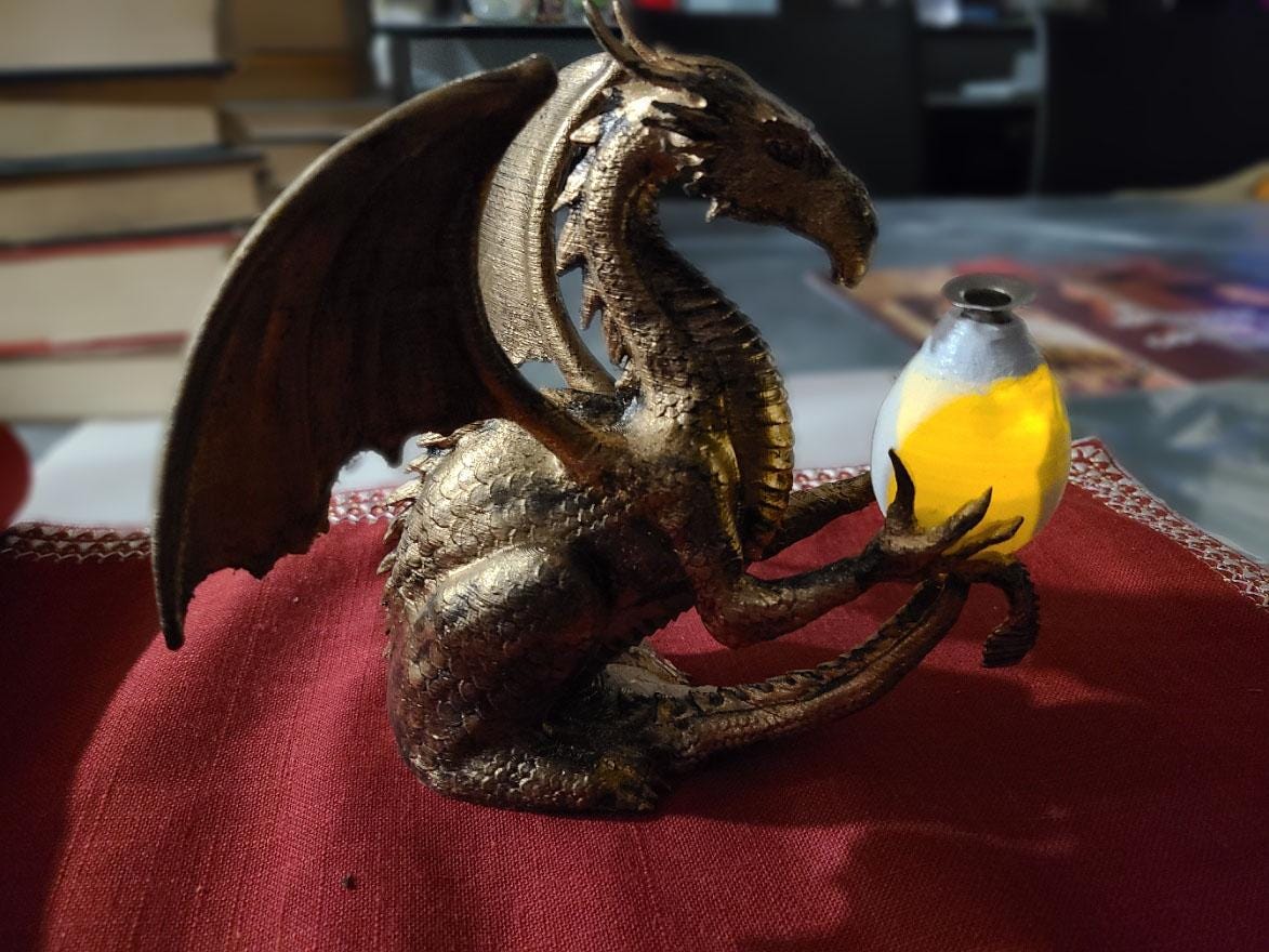 龍の燭台　アンティーク　ドラゴンキャンドルスタンド Dragon Candle Holder - Etsy